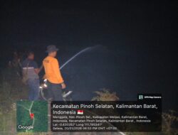 Polsek Nanga Pinoh Lakukan Ground Check Hotspot, Api Berhasil Dipadamkan