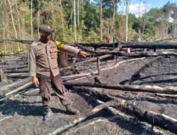 Dua Titik Api Terpantau, Polsek Meliau Pastikan Kondisi Terkendali