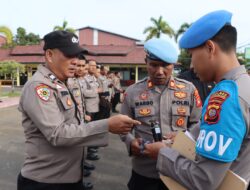 Waka Polres Ketapang Pimpin Gaktiblin Personel Polres Ketapang