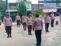 Pimpin Apel Pagi, Kapolsek Mempawah Hulu Tegaskan Personel Tetap Disiplin