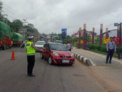 Tertib Pajak dan Lalu Lintas, Sat Lantas Polres Sanggau Gelar Dakgar Bersama Instansi Terkait