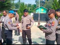 Kanit Propam Polsek Mempawah Hulu Laksanakan Gaktiblin kepada Seluruh Anggota