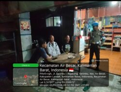 Patroli Malam Polsek Air Besar, Upaya Preventif Jaga Keamanan Wilayah