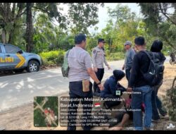 Gerak Cepat Pamapta II Polres Melawi Tangani Laka Lantas di Desa Labang