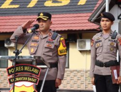Polres Melawi Gelar Apel Pasukan Operasi Keselamatan Kapuas 2026, Tekan Angka Kecelakaan Jelang Idul Fitri