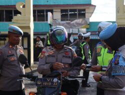 Dalam Rangka Ops Keselamatan Kapuas 2026, SiPropam Polres Ketapang Gelar Pengecekan Surat Kendaraan dan SIM