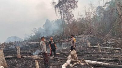 Cegah Api Meluas, Polsek Noyan Verifikasi Hotspot di Lahan Warga