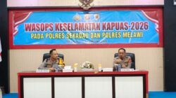 Satgas Ops Keselamatan Kapuas Polres Melawi Ikuti Wasops di Polres Sekadau