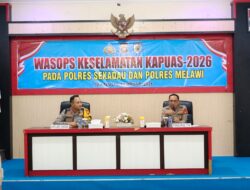 Satgas Ops Keselamatan Kapuas Polres Melawi Ikuti Wasops di Polres Sekadau