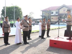 Polres Sekadau Gelar Sertijab Kasat Intelkam, Kapolsek Sekadau Hilir dan Kapolsek Sekadau Hulu