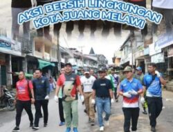 Peringati HPSN,Bupati Melawi Pimpin Aksi Bersih-bersih Kota juang 