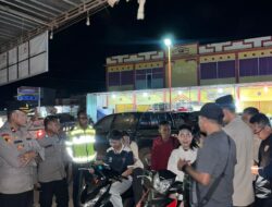 Polres Ketapang Gelar Cipta Kondisi di Air Upas, Waka Polres Pimpin Langsung Patroli Bersama Forkompincam