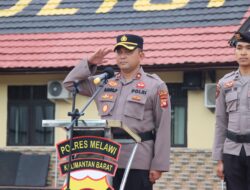 Polres Melawi Gelar Upacara Hari Kesadaran Nasional, Wakapolres Tekankan Disiplin dan Loyalitas Personel