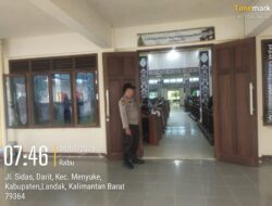 Polsek Menyuke Berikan Pengamanan Ibadah Misa Rabu Abu 