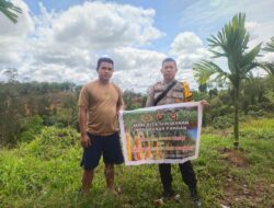 Bhabinkamtibmas Ajak Warga Sukseskan Ketahanan Pangan Nasional Melalui Penanaman Jagung