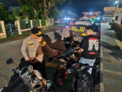 Patroli Sahur Ramadan, Pamapta Polres Sekadau Lanjutkan Penertiban Knalpot Brong dan Antisipasi Balap Liar