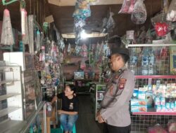 Patroli Siang, Personel SPKT Regu II Polsek Menjalin Ajak Warga Desa Menjalin Jaga Kamtibmas
