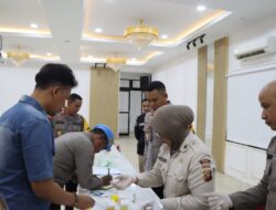 Gelar Tes Urine Mendadak untuk Pejabat Utama Dan Perwira, Polres Ketapang Komitmen Jaga Integritas Personil