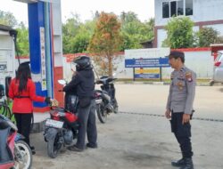 Patroli dan Sambang SPBU, Upaya Cegah Penyalahgunaan BBM di Wilayah Menjalin
