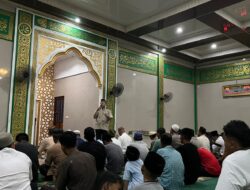 Tarling di Masjid Al Kahfi, Kasat Reskrim Polres Sekadau Sampaikan Pesan Kamtibmas