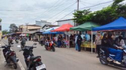 Kapolsek Manis Mata Pimpin Pengamanan Pasar Juadah Selama Bulan Suci Ramadhan