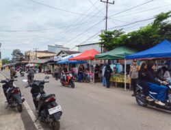 Kapolsek Manis Mata Pimpin Pengamanan Pasar Juadah Selama Bulan Suci Ramadhan