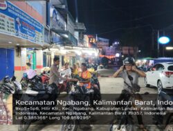 Personil Polsek Ngabang Laksanakan Patroli Malam Hari Untuk Mencegah Tindakan Premanisme Dan Kriminalitas