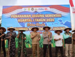 Polres Ketapang Laksanakan Penanaman Jagung Serentak Kuartal I Tahun 2026 Dukung Program Swasembada Jagung