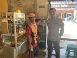 Personel Polsek Mempawah Hulu Sambangi Tukang Parkir dan Pedagang, Sampaikan Pesan Kamtibmas