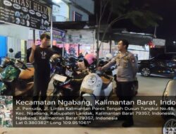 Cegah Tindakan Premanisme Dan Kriminalitas Personil Polsek Ngabang Laksanakan Patroli Dimalam Hari