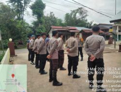 Kapolsek Menyuke Pimpin Apel Pagi Ajak Anggota Tidak Melakukan Pelangaran 