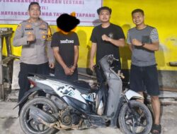 Kabur Usai Curi Sepeda Motor, Seorang Pria Di Kecamatan Nanga Tayap Diamankan Polisi