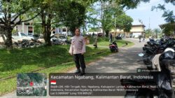 Laksanakan Pengamanan Giat Ibadah Minggu Di Gereja Salib Suci dan Gereja Baptis Indonesia (KGBI) Oleh Personil Polsek Ngabang