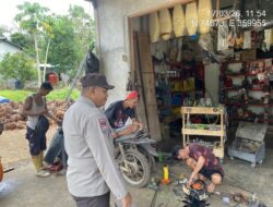 Momen Tak Terduga! Polisi Muncul di Bengkel, Karyawan Sempat Terkejut 