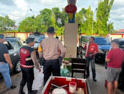 Ops Ketupat Kapuas 2026, Sat Samapta Lakukan Patroli Dialogis Sambangi SPBU
