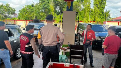 Ops Ketupat Kapuas 2026, Sat Samapta Lakukan Patroli Dialogis Sambangi SPBU