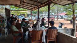 Polsek Kendawangan Perketat Pengamanan Pos Pam Lebaran 2026 di Pantai Pasir Putih