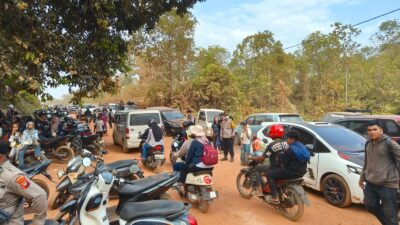 Polsek Matan Hilir Selatan Laksanakan Pengamanan Kejuaraan Idul Fitri Grasstrack of Glory 2026