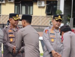 Kapolres Melawi Di dampingi wakapolres Halal Bilhalal Bersama Personel