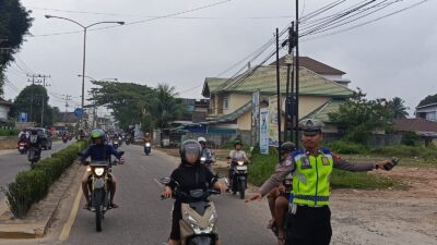 Aktivitas Kembali Normal, Satlantas Polres Melawi Gelar Ploting Point Pagi di Sejumlah Persimpangan