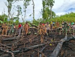 Kapolsek Sungai Laur Bersama Forkopincam Laksanakan Penanaman Jagung Hibrida Dukung Ketahanan Pangan Nasional