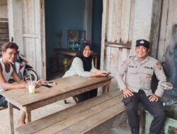 Ciptakan Situasi Kondusif, Personel Polsek Kuala Behe Sambangi Warga Dialogis Kamtibmas