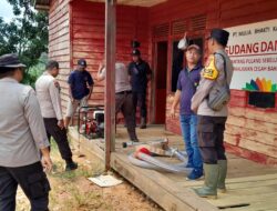 Kapolsek Sungai Laur Cek Kesiapan Sarpras Penanggulangan Karhutla di Wilayah Perusahaan