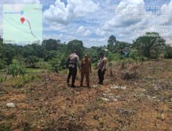 Kapolsek Menyuke Beserta Anggota Lakukan Pengecekan Tanaman Jagung Hibrida Petani Mandiri