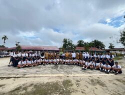 PGTS di SMPN 1 Belitang Hulu, IPDA Aldo Ajak Pelajar Jadi Contoh Keselamatan Berlalu Lintas