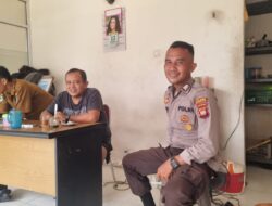 Patroli Siang, Personel Polsek Menjalin Jaga Stabilitas Kamtibmas di Wilayah Desa Menjalin