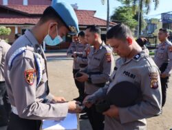 Tegakkan Disiplin Internal, Sipropam Polres Ketapang Gelar Gaktibplin Usai Apel Pagi