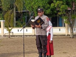 Polsek Muara Pawan Hadir di Sekolah, Kanit Binmas Jadi Pembina Upacara dan Sampaikan Edukasi Disiplin Siswa