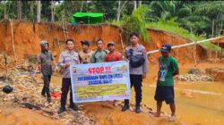 Polsek Nanga Taman Lakukan Penertiban dan Imbauan Tegas di Sejumlah Desa Rawan PETI