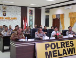 Kapolres Melawi Bersama Instansi Terkait Zoom Meeting Antisipasi Penomena El Nino “Godzilla”